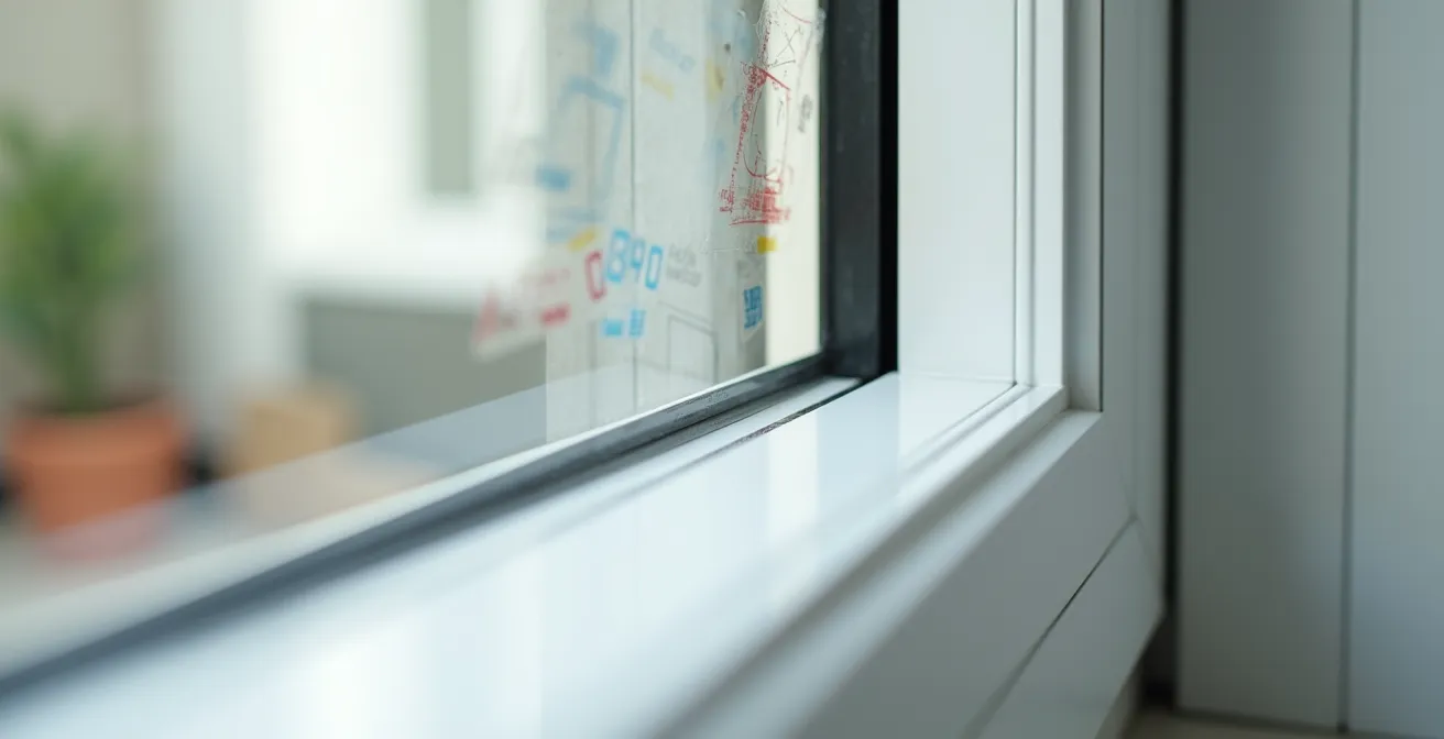 Étiquettes Energy Star conservées sur des fenêtres neuves lors d'une rénovation résidentielle